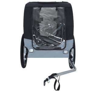 Large Folding Bike Trailer for Dogs – 66LB Capacity All-Terrain Pet Carrier