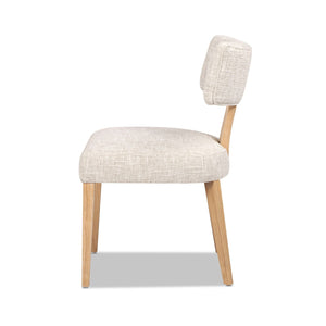 Louise - Split Back Upholstered Dining Side Chair (Set of 2) - Travertine Beige by Couch.com