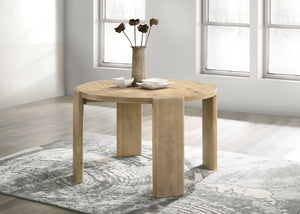 Bowen - Round Dining Table - Oak Finish by Couch.com