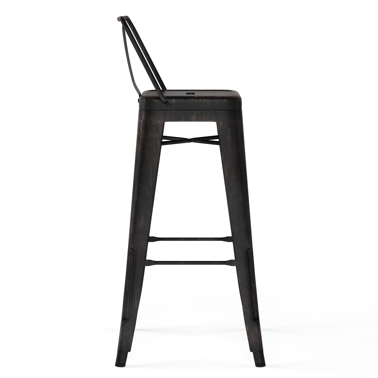 Rayne - Curved Back Metal Stool (Set of 2) by Couch.com