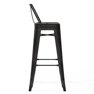 Rayne - Curved Back Metal Stool (Set of 2) by Couch.com