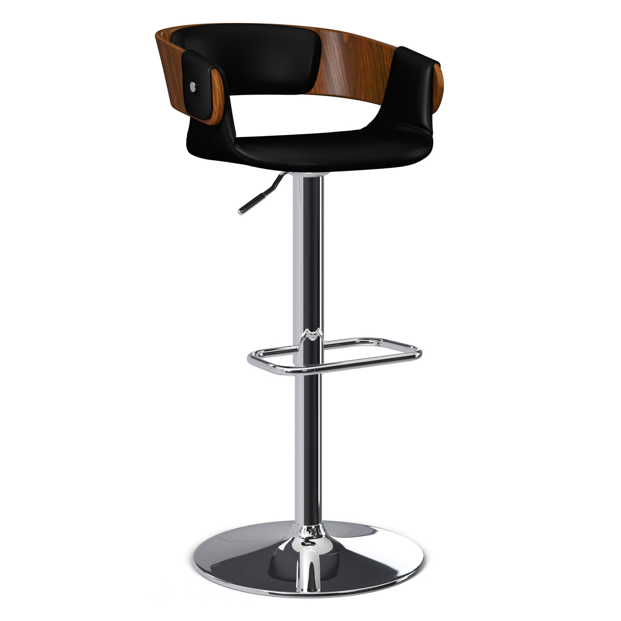 Farrell - Adjustable Swivel Bar Stool - Black by Couch.com