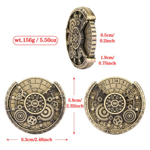 Private Model Time Gear Fingertip Gyroscope Retro Wheel DND Dice Gift Box Set, Role Playing Game Dice On The Table