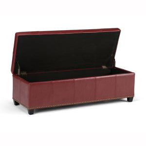 Kingsley - Upholstered Large Storage Ottoman by Couch.com