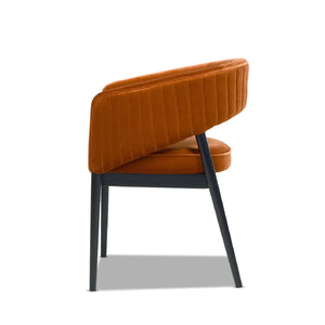 Mirah - Modern Open Barrel Dining Chair by Couch.com