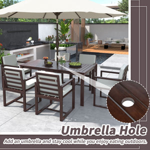 Patio Dining Set Outdoor Dining Table And Chair Set With And Removable Cushions For Patio by Couch.com