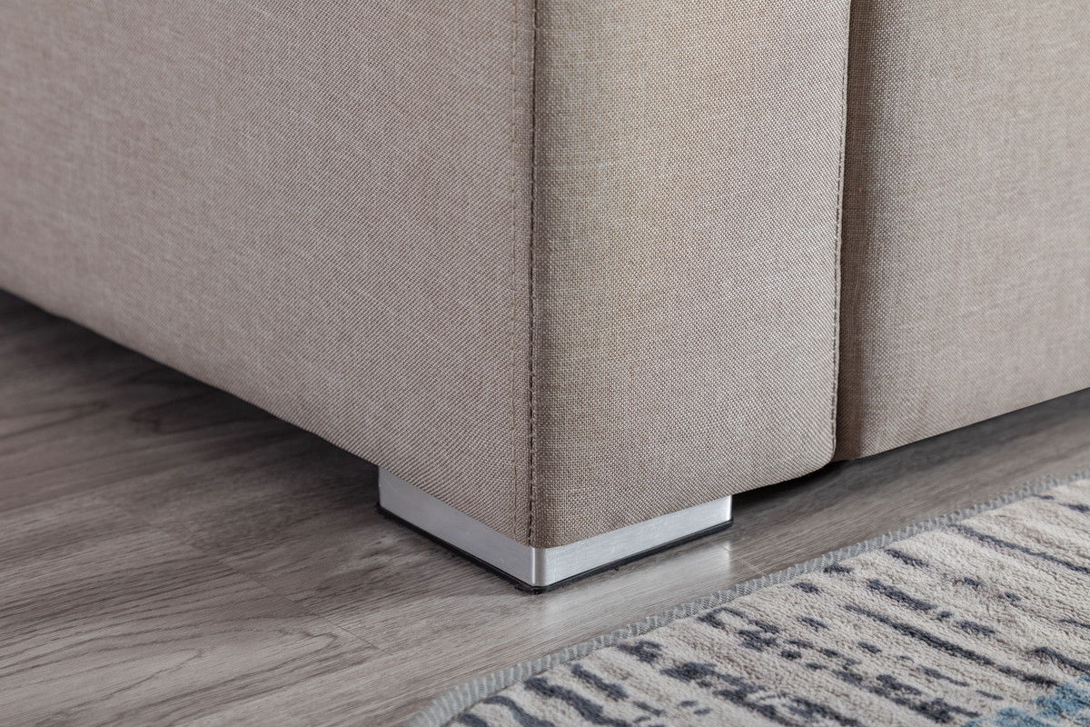 Nolan - Linen Fabric Sofa And Loveseat Living Room With Pillows And Interchangeable Legs by Couch.com