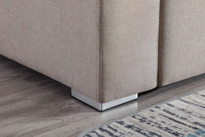 Nolan - Linen Fabric Sofa And Loveseat Living Room With Pillows And Interchangeable Legs by Couch.com