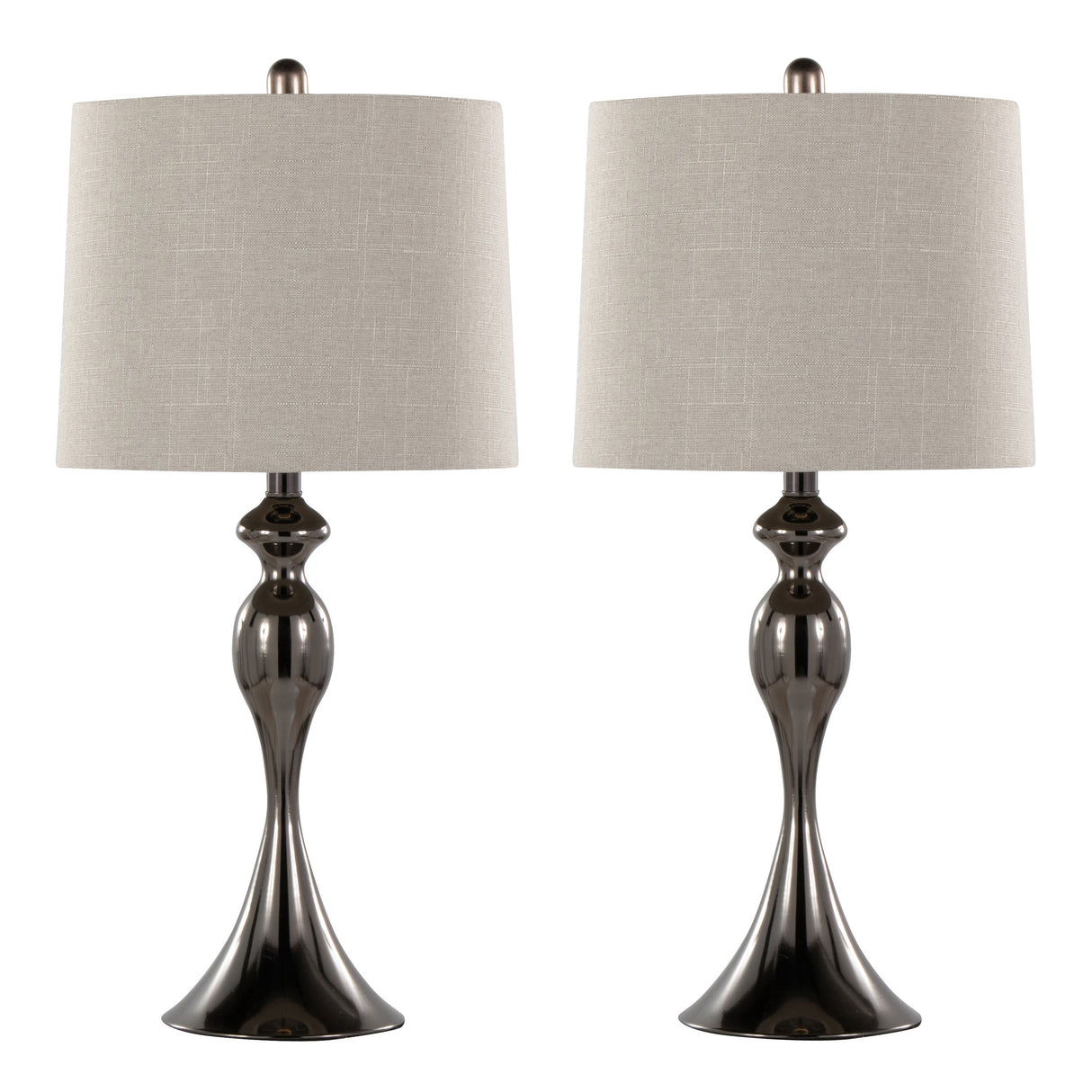 Ashland 27" Contemporary Metal Table Lamp Set of 2