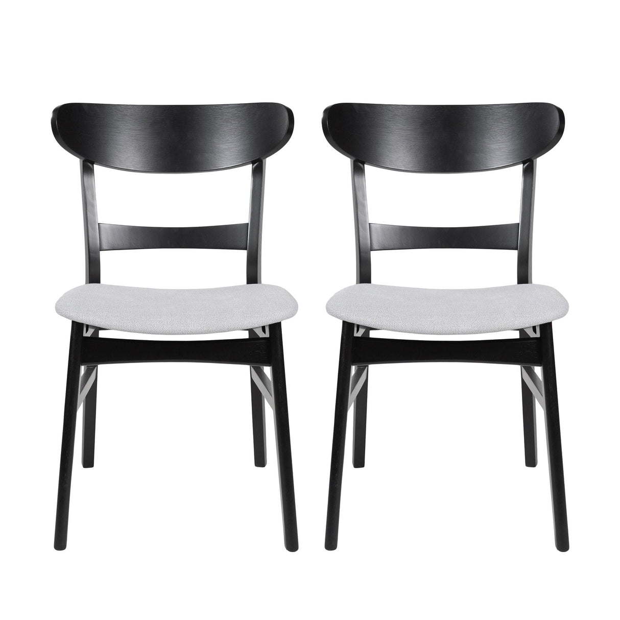 Mid Century Dining Chairs With Cushioned Seats And Wood Frame (Set of 2) by Couch.com