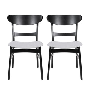 Mid Century Dining Chairs With Cushioned Seats And Wood Frame (Set of 2) by Couch.com