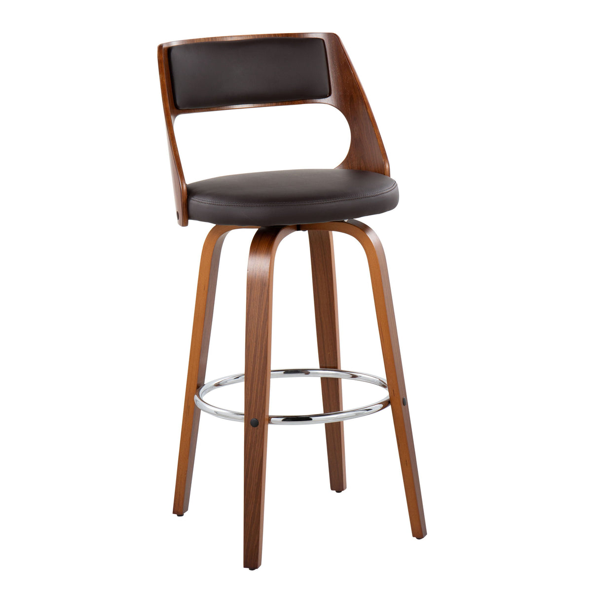 Cecina - Mid-Century Modern Barstool With Swivel (Set of 2) by Couch.com