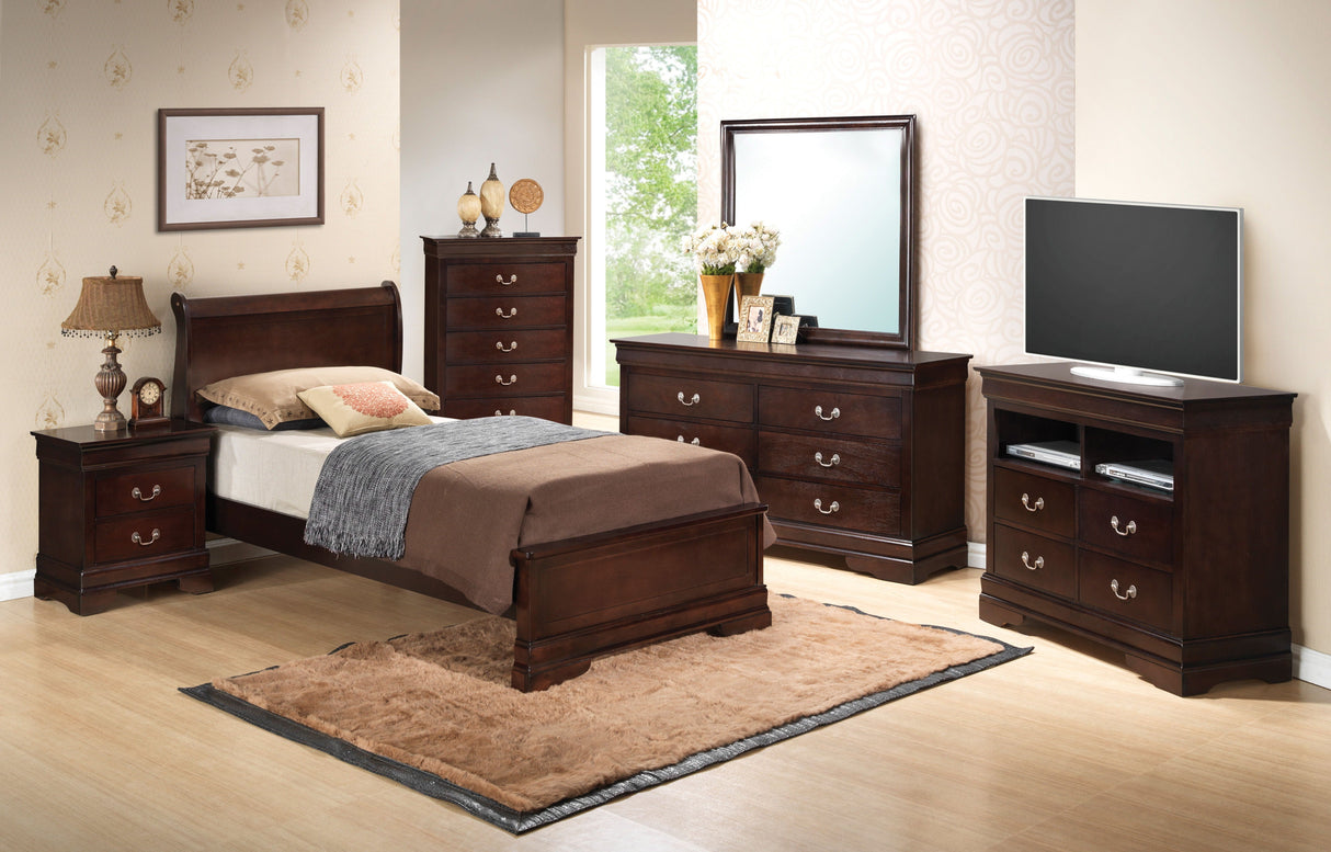 Sleigh Bed With Low Footboard by Couch.com
