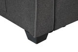 William - Modern Fabric Sleeper Sofa With 2 USB Charging Ports And 4 Accent Pillows - Gray by Couch.com