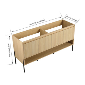 Modern Freestanding Bathroom Vanity With Soft Close Cabinet Doors by Couch.com