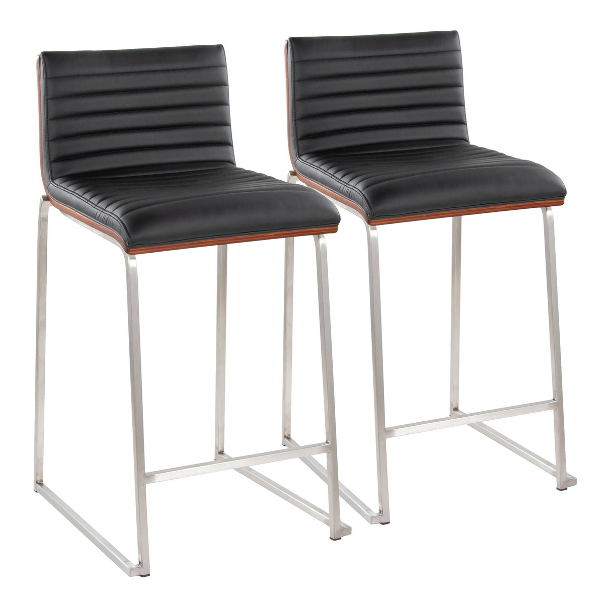 Mason Mara - Contemporary Fixed Height Counter Stool (Set of 2) by Couch.com