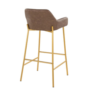 Daniella - Contemporary / Glam Fixed Height Bar Stool (Set of 2) by Couch.com