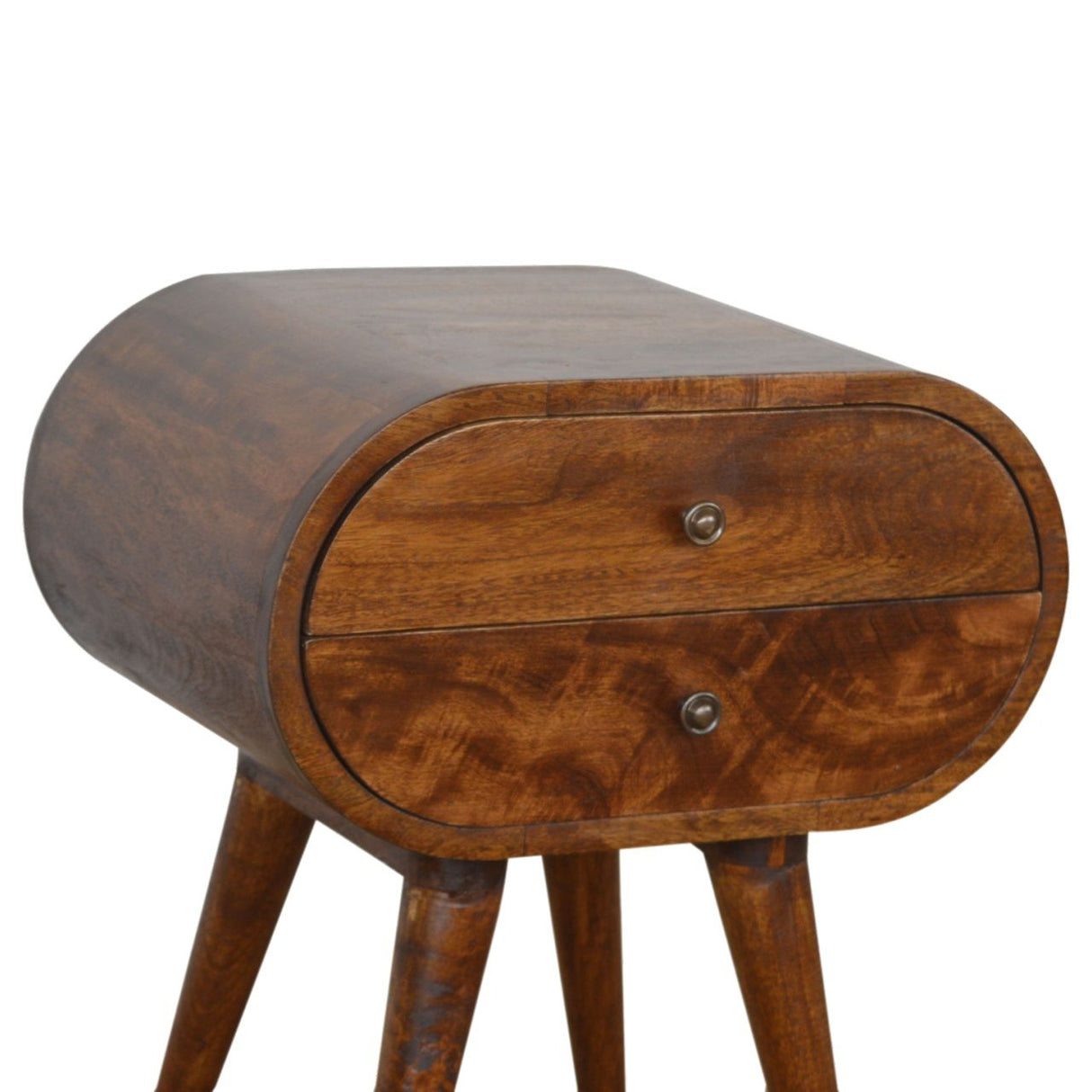 Circular Nightstand - Chestnut by Couch.com