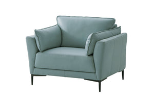 Mesut - Top Grain Leather Chair - Green by Couch.com