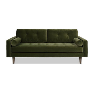 Nicholas - Mid-Century Modern Sofa - Olive Green by Couch.com