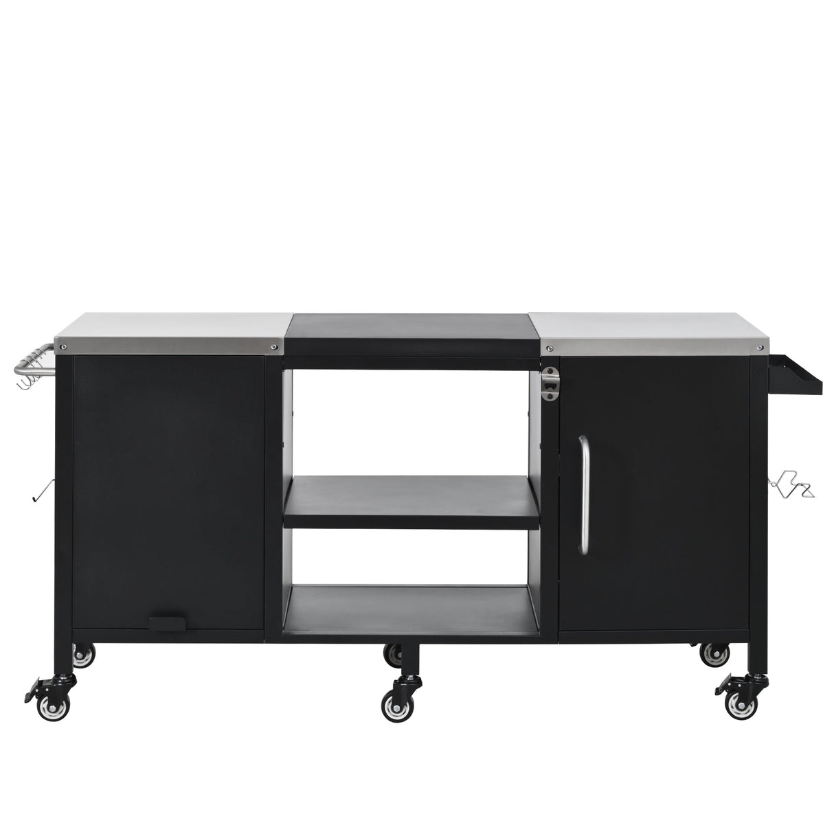 K&K 72.4' Large Grill Table for Big Green Egg