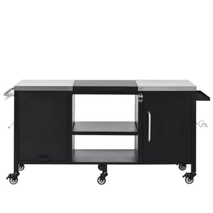 K&K 72.4' Large Grill Table for Big Green Egg