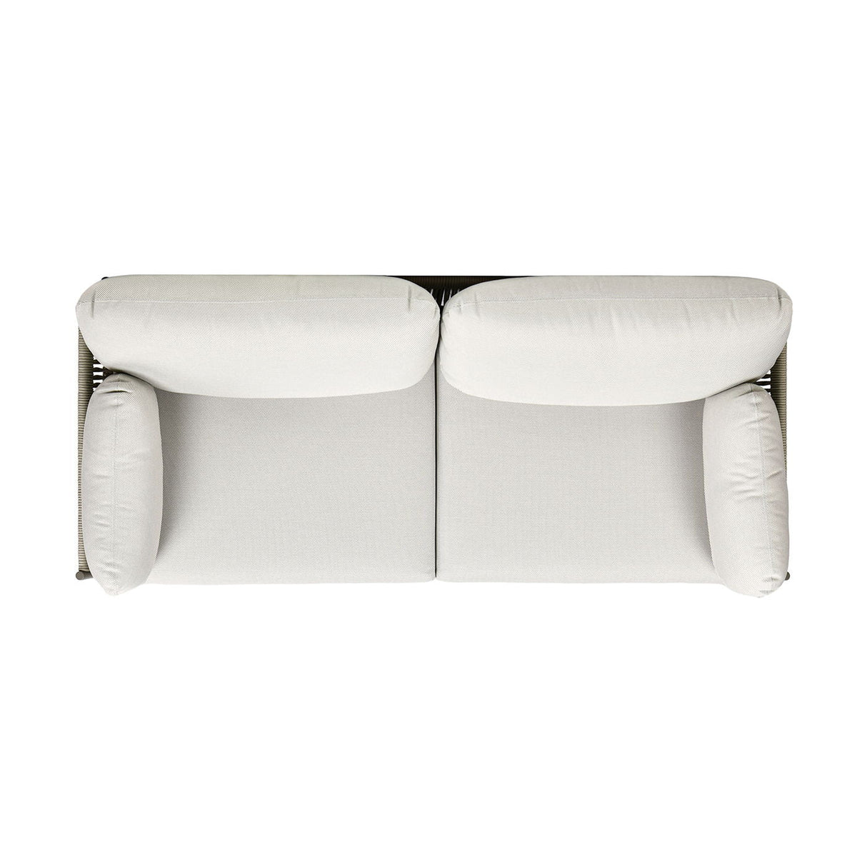 Jasper - Upholstered Patio Deep Seating Sofa - Wheat Beige by Couch.com