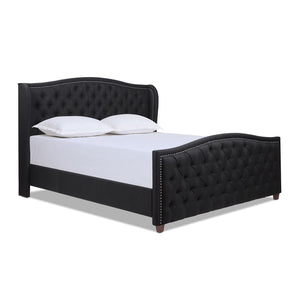 Marcella - Upholstered Shelter Headboard Bed Set by Couch.com