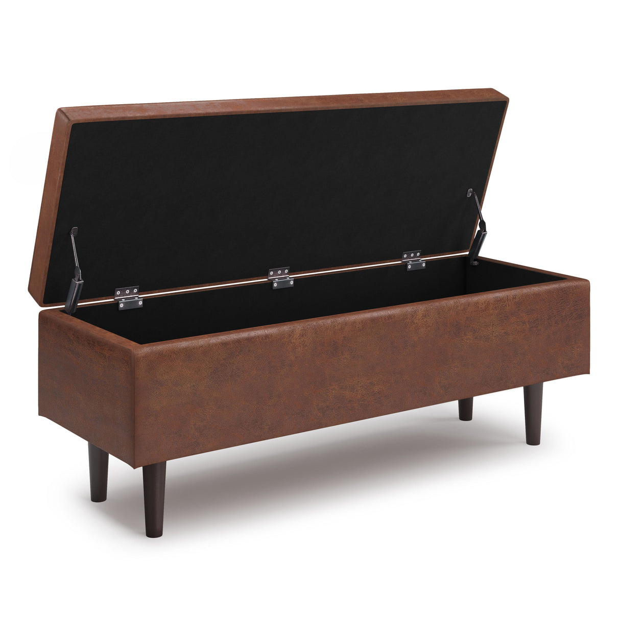Shay - Large Square Coffee Table Storage Ottoman Mid-Century Style by Couch.com
