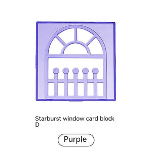 Color Window Asterism Magnetic Building Blocks Assembly
