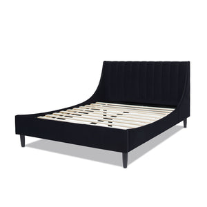 Aspen - Vertical Tufted Modern Headboard Platform Bed Set by Couch.com
