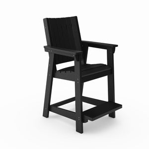 Modern Counter Chair Sleek HDPE Poly Lumber For Dining, Patio, And Garden Comfort by Couch.com