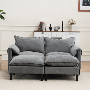 Convertible Combination Sofa With Footstools With Storage by Couch.com