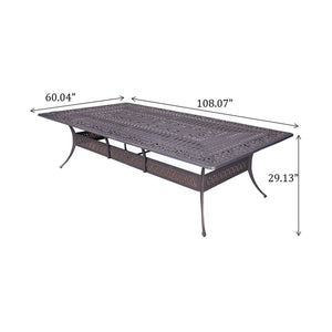 Rectangular Metal Dining Set With Cushions by Couch.com