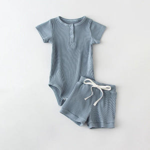 New Fashion Summer Round Neck Short Sleeves Blouse And Pants