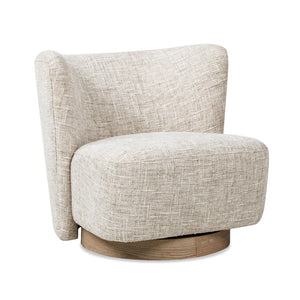 Miranda - Armless Swivel Accent Chair - Natural Gray by Couch.com