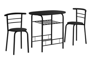 3 Pieces Dining Table Set, Small, Contemporary & Modern by Couch.com
