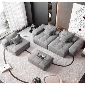 Modern Oversized DIY Combination Modular Sectional Sofa With Pillows