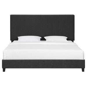 Boucle Upholstered Platform Bed by Couch.com