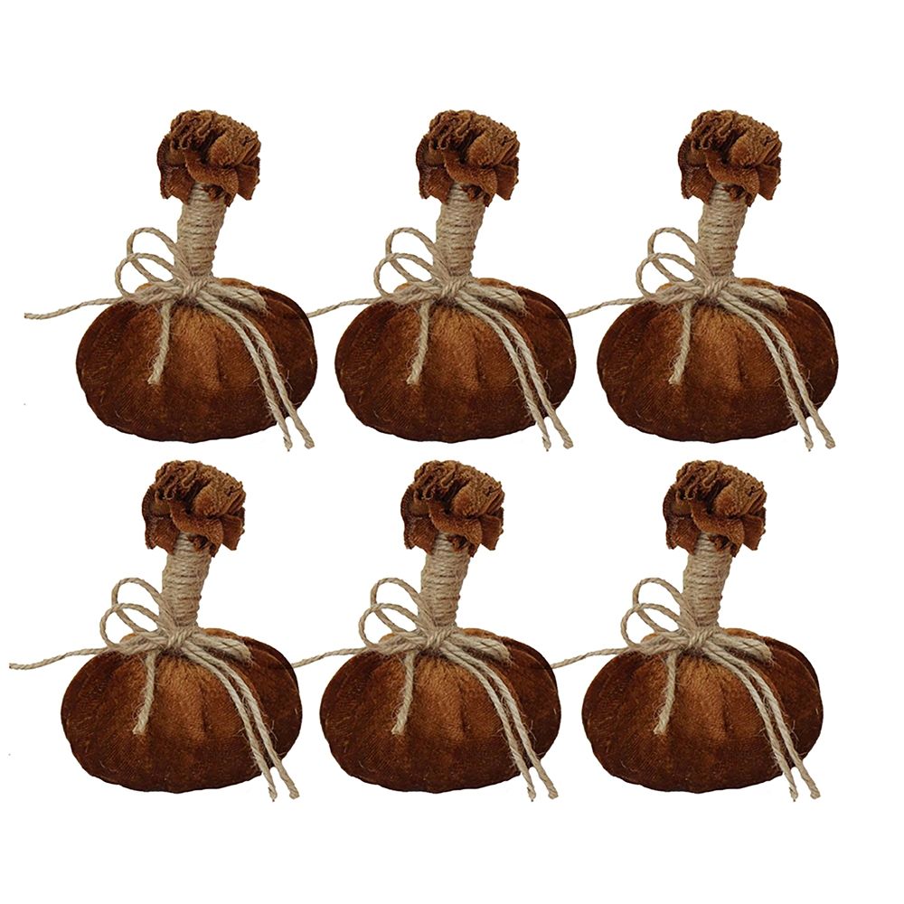 Pumpkin Ornament For Holiday Harvest Festival Fall Festival & Thanksgiving (Set of 6) by Couch.com