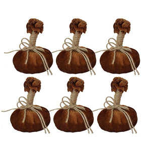 Pumpkin Ornament For Holiday Harvest Festival Fall Festival & Thanksgiving (Set of 6) by Couch.com