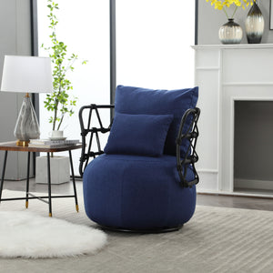 Coolmore - Upholstered Tufted Living Room Chair, Accent Chair With Metal Stand by Couch.com