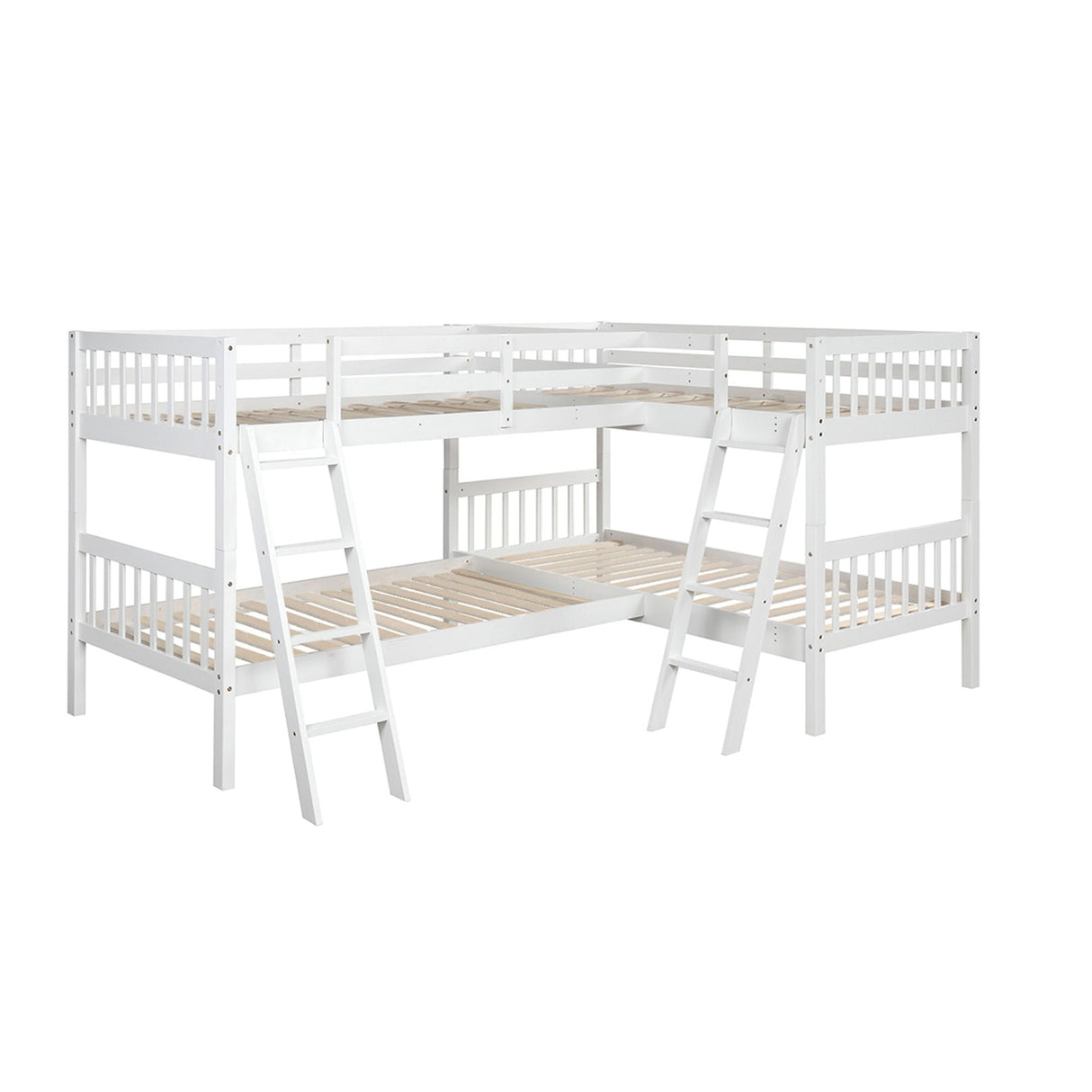 L Shaped Bunk Bed With Ladder by Couch.com