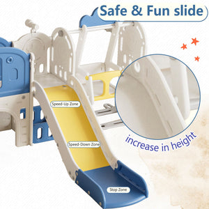 Toddler Slide Kids Playground With Basketball Hoop And Swing by Couch.com