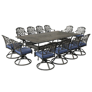 Rectangular Metal Dining Set With Cushions by Couch.com