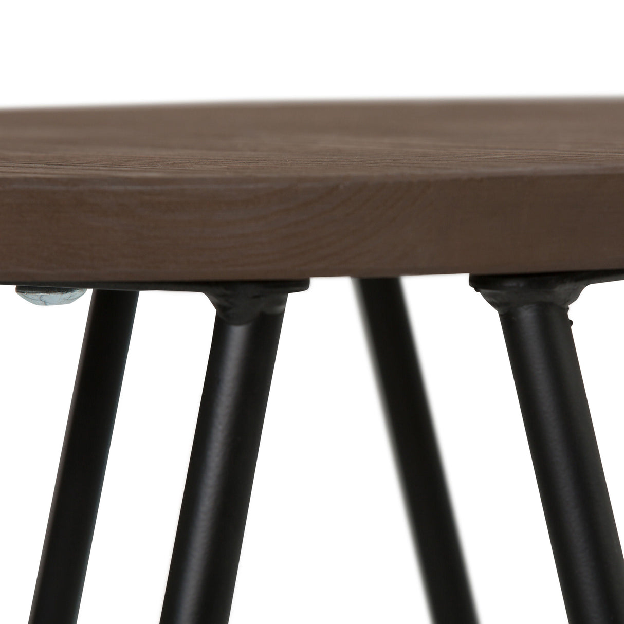 Simeon - Multifunctional Metal Stool With Wood Seat by Couch.com