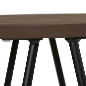 Simeon - Multifunctional Metal Stool With Wood Seat by Couch.com