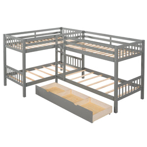 L Shaped Bunk Bed With Drawers by Couch.com