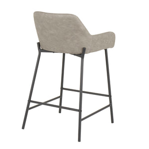 Daniella - Industrial Fixed Height Counter Stool (Set of 2) by Couch.com