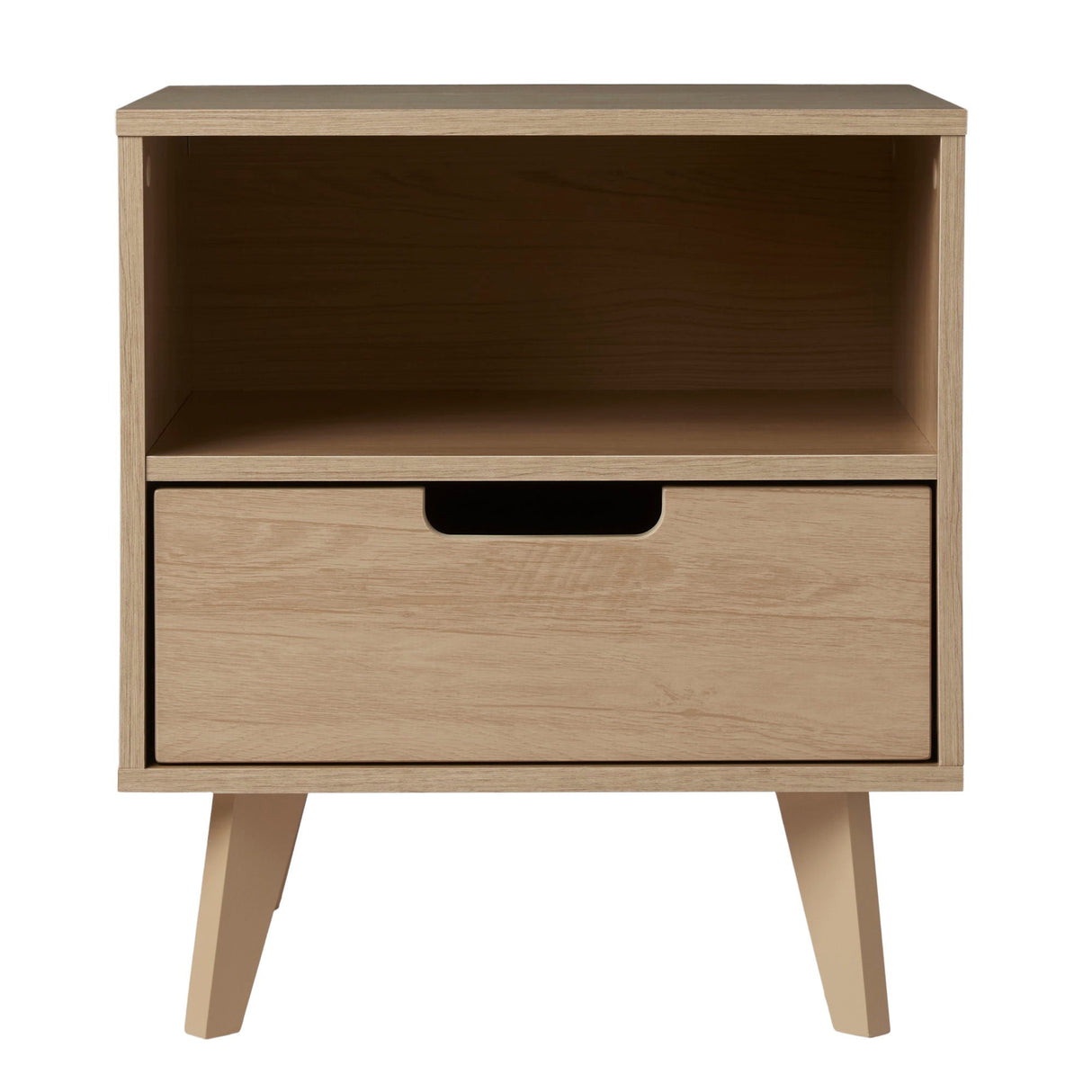 Modern 1 Drawer Nightstand With Open Cubby by Couch.com